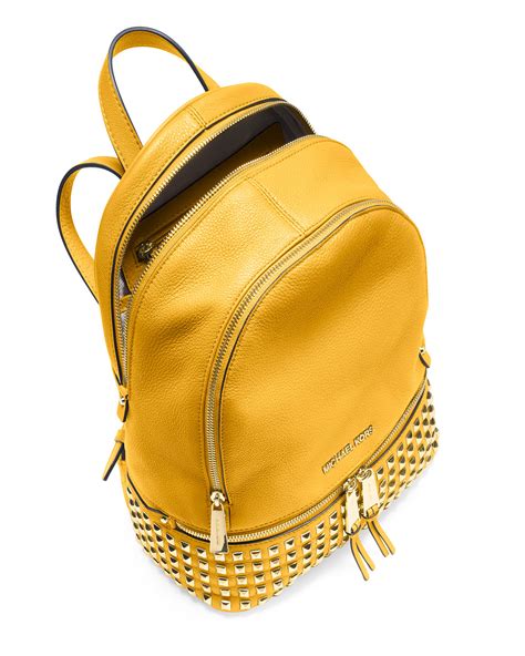 yellow handbags michael kors|yellow michael kors backpack.